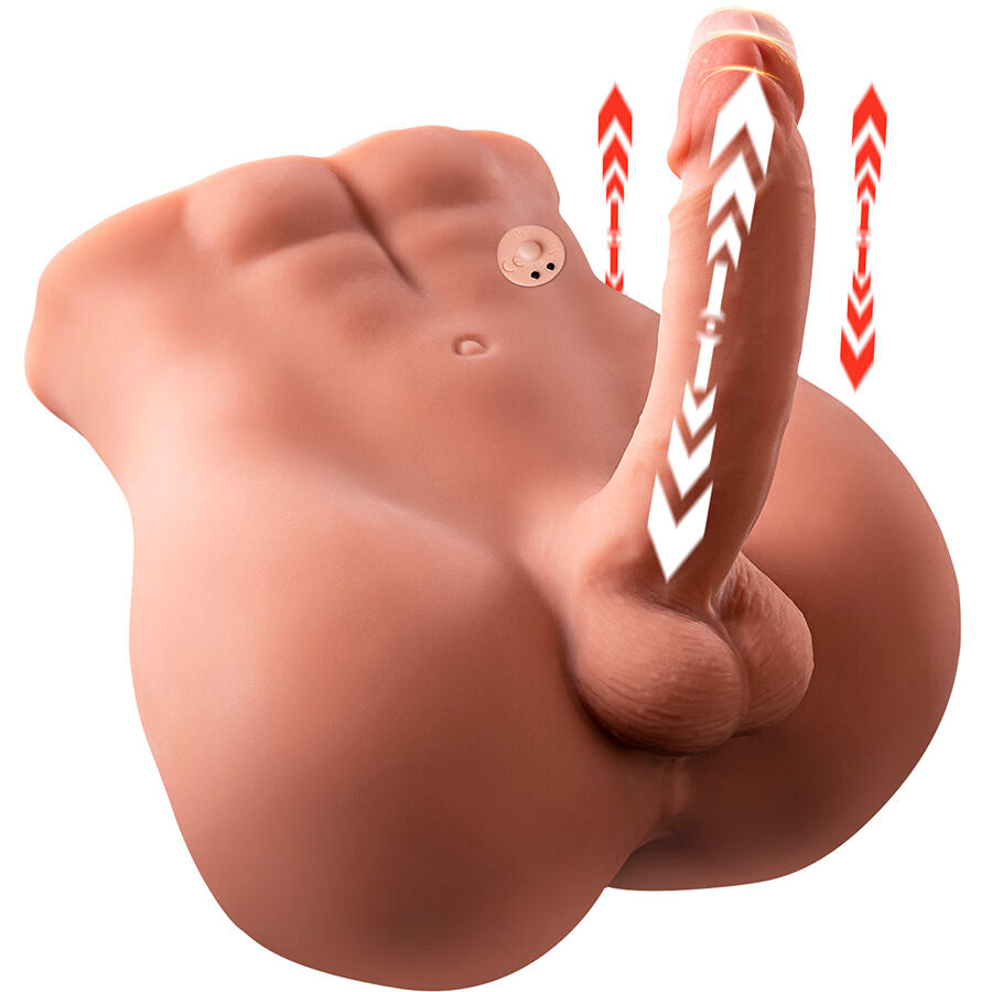 XISE - BERTLETT GODEMICHET GODEMICHET ET MASTURBATEUR ANAL RÉALISTES POSITION AVANT AVEC FONCTION DE POUSSÉE 18 CM