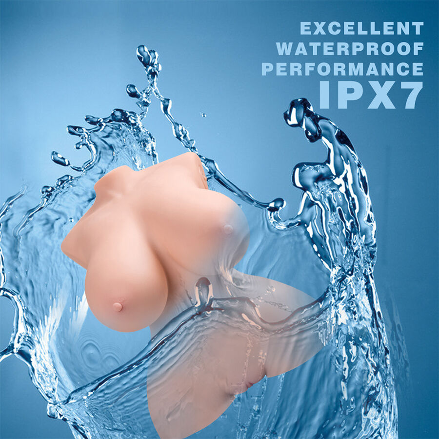 XISE – PETIT TORSE RÉALISTE AVEC VIBRATION FÉMININE, 40 CM