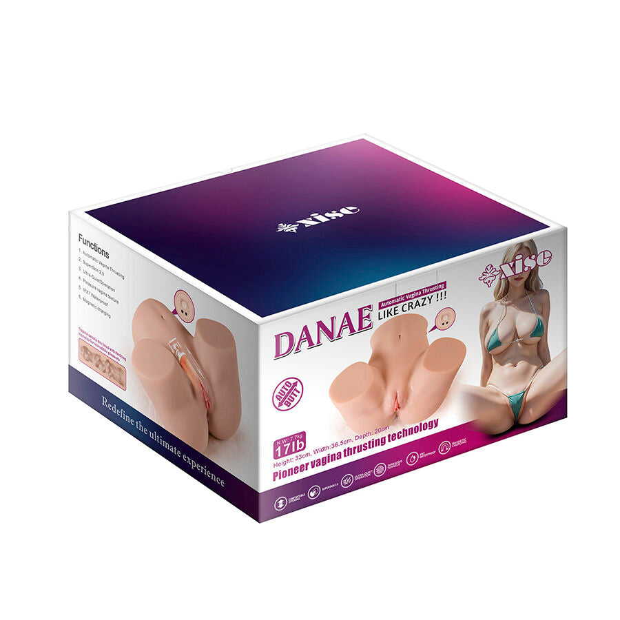 XISE - DANAE MASTURBATEUR VAGINAL RÉALISTE AVEC VIBRATIONS MULTI-POSITIONS