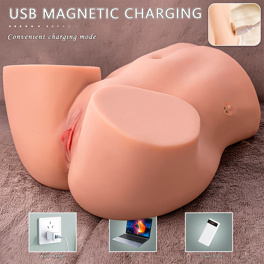 XISE - MASTURBATEUR VAGINAL RÉALISTE ETHEL AVEC PLUSIEURS POSITIONS DE VIBRATION
