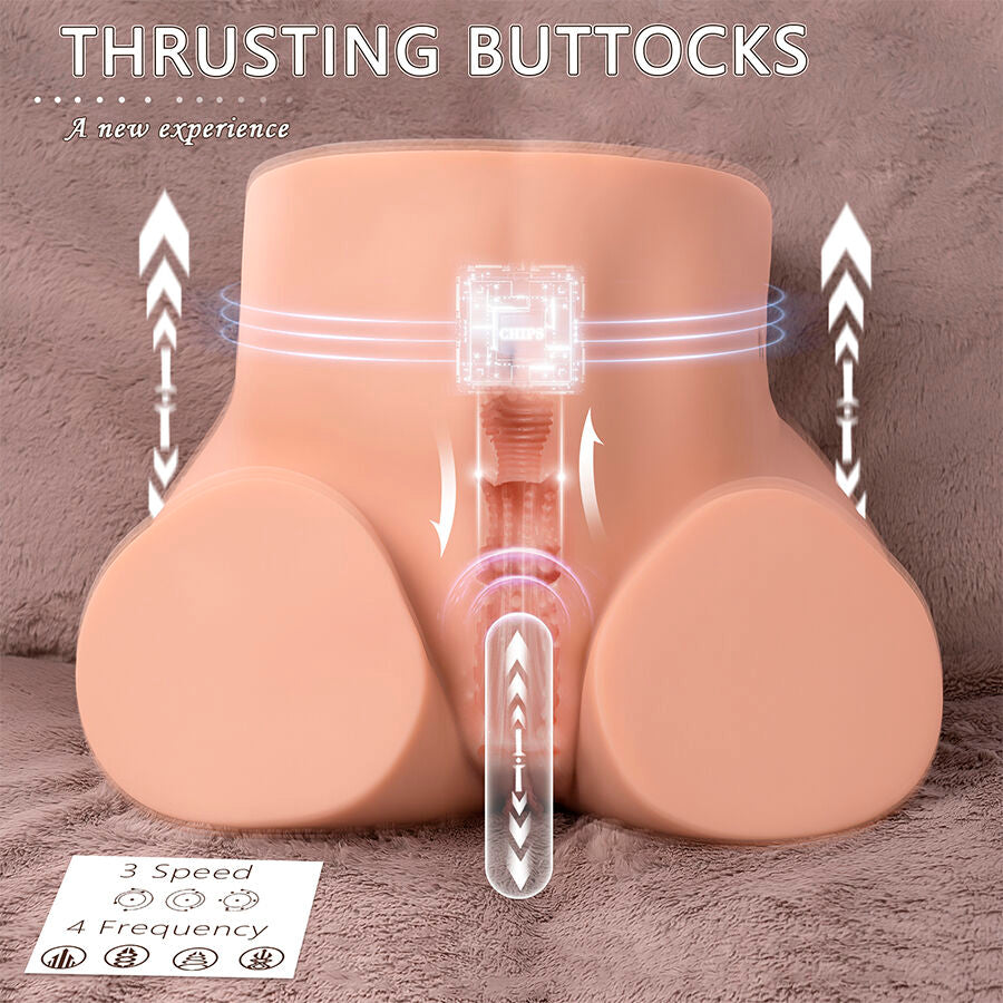 XISE - MASTURBATEUR VAGINAL RÉALISTE ETHEL AVEC PLUSIEURS POSITIONS DE VIBRATION