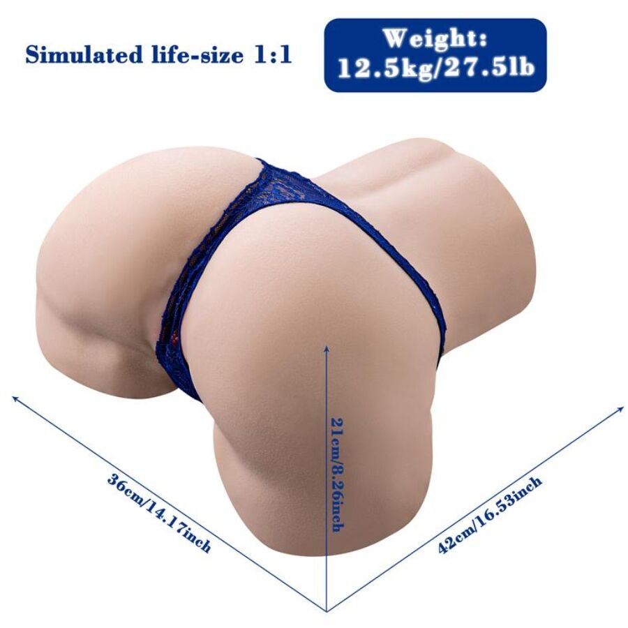 XISE - GINA MASTURBATEUR VAGINAL RÉALISTE AVEC VIBRATION, TÉLÉCOMMANDE ET MULTIPLES POSITIONS