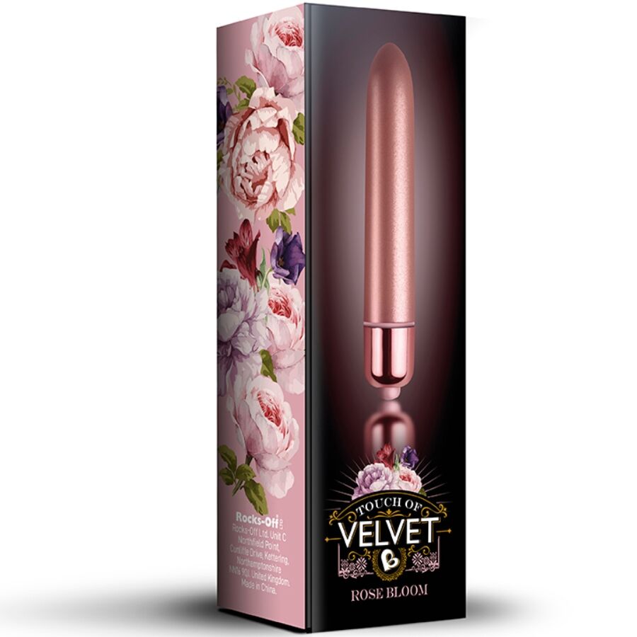 ROCKS-OFF - ŒUF VIBRANT TOUCH OF VELVET ROSE BLOOM 10 VITESSES