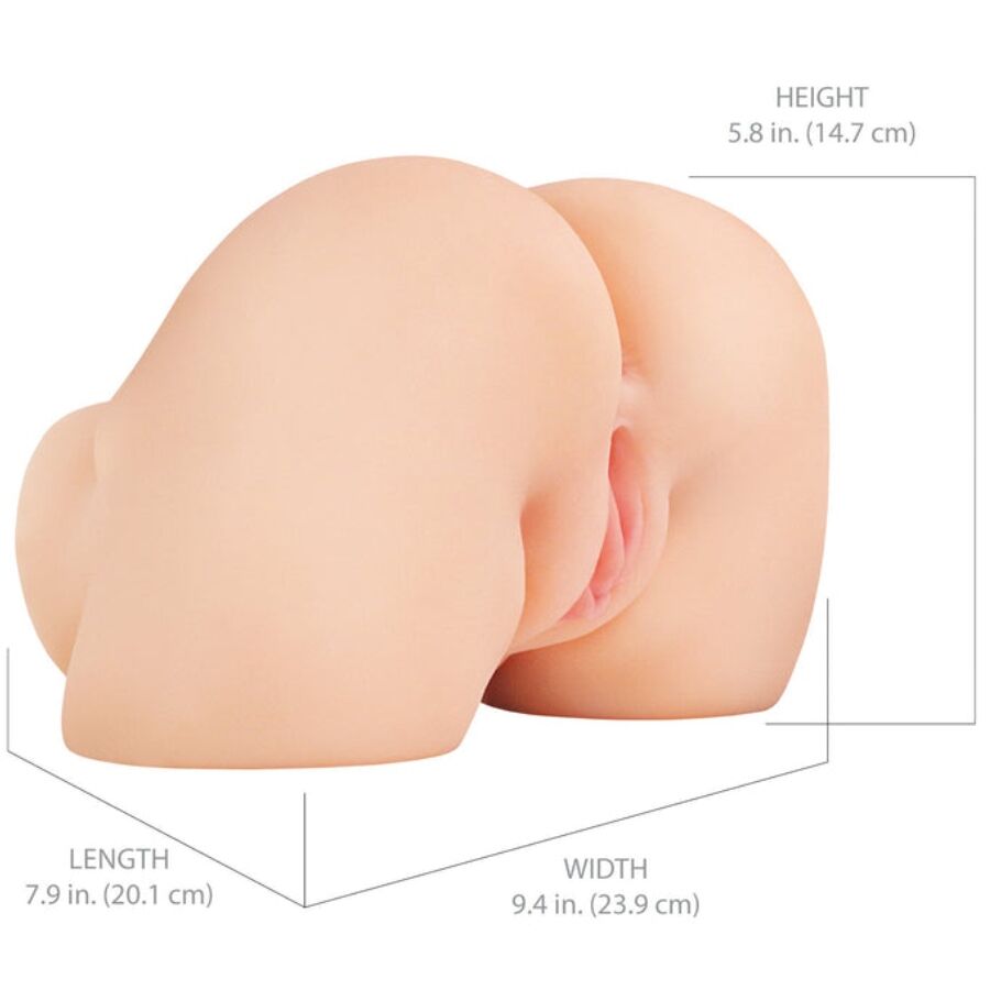PDX ELITE - SHAKETHAT ASS MASTURBATEUR VAGINAL ET ANAL RÉALISTE AVEC VIBRATION