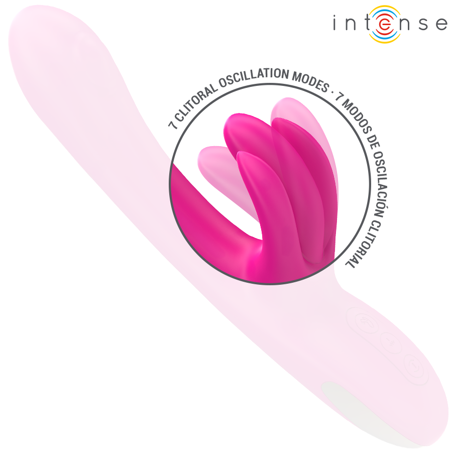 INTENSE - VIBRO-LAPIN MULTIFONCTION BRITNEY 23 CM ROSE