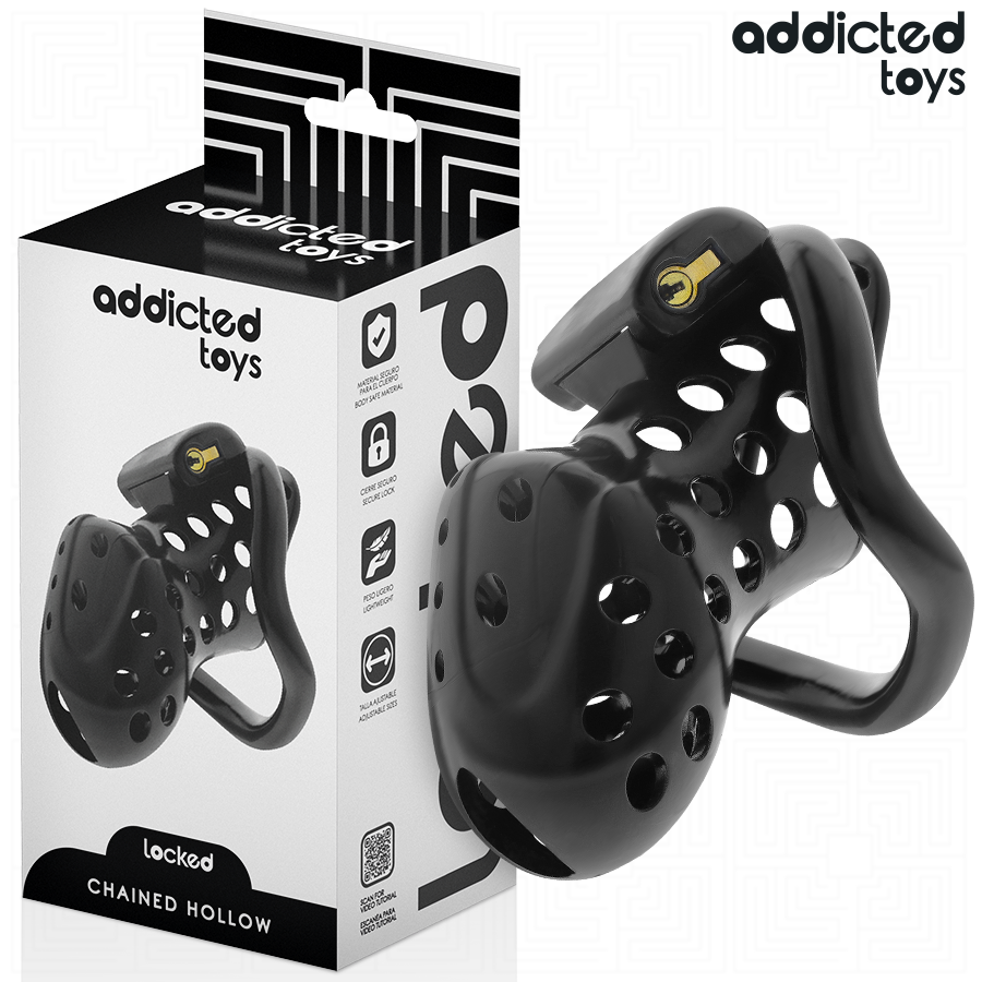 ADDICTED TOYS LOCKED - CAGE DE PÉNIS CHÂTRÉ ENCHAÎNÉ 10,5 CM