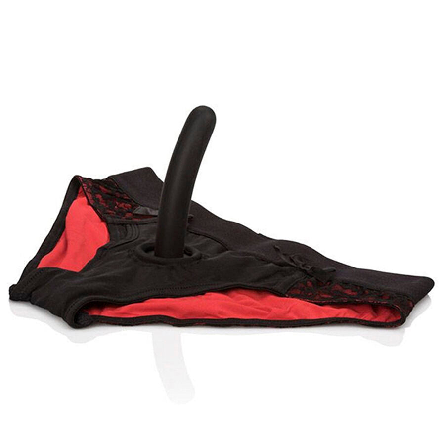 CALEXOTICS - SCANDAL ENSEMBLE CULOTTES ROUGES AVEC GODEMICHET TAILLE S/M
