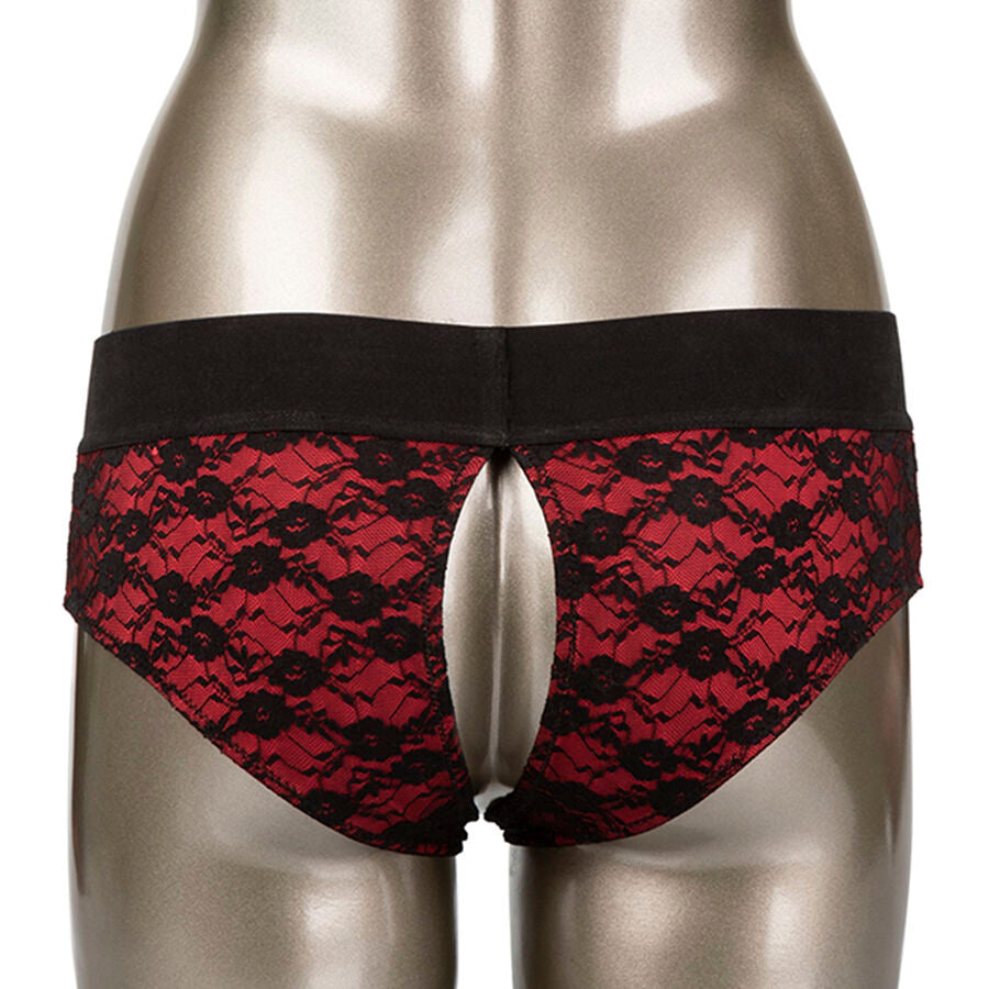 CALEXOTICS - SCANDAL SET DE BRAGUITAS SIN ENTREPIERNAS CON DIDLO TALLA S/M