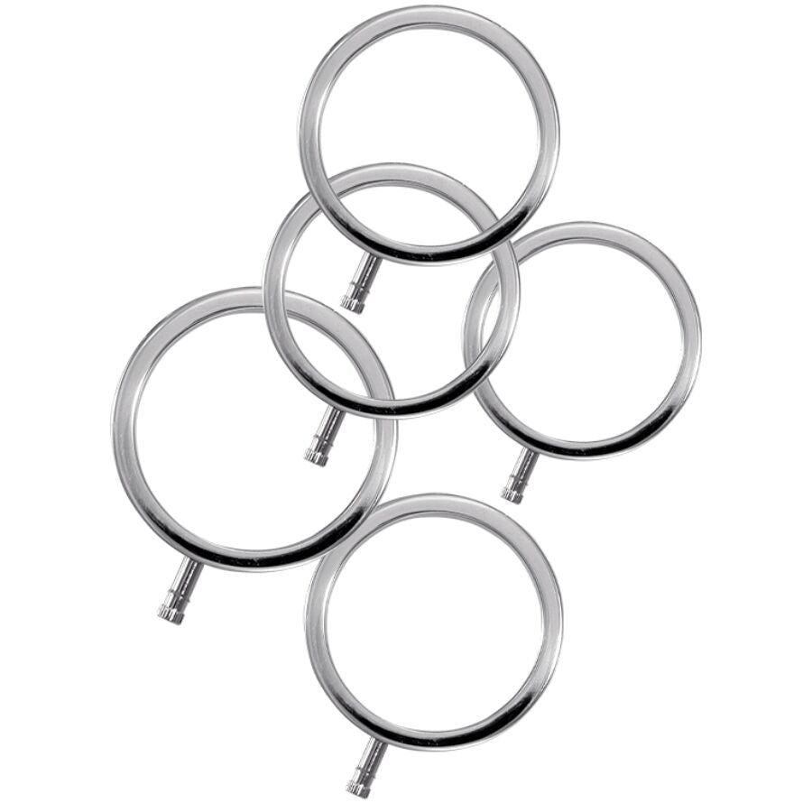 ELECTRASTIM - ANNEAUX PÉNILIENS MÉTALLIQUES ELECTRARINGS LOT DE 5