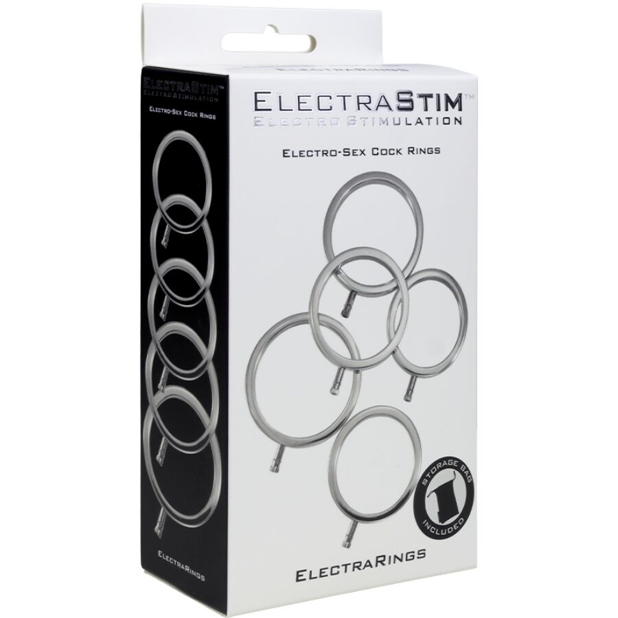 ELECTRASTIM - ANNEAUX PÉNILIENS MÉTALLIQUES ELECTRARINGS LOT DE 5