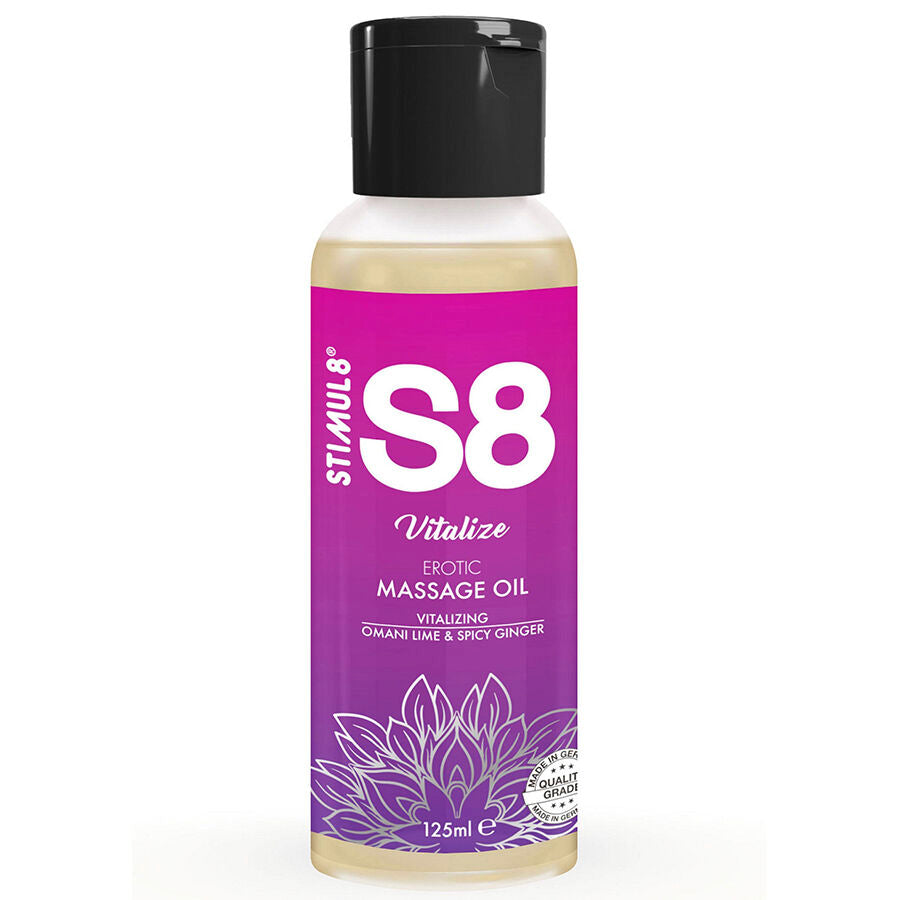 STIMUL8 - HUILE DE MASSAGE VIVIFIANTE CITRON VERT S8 125 ML
