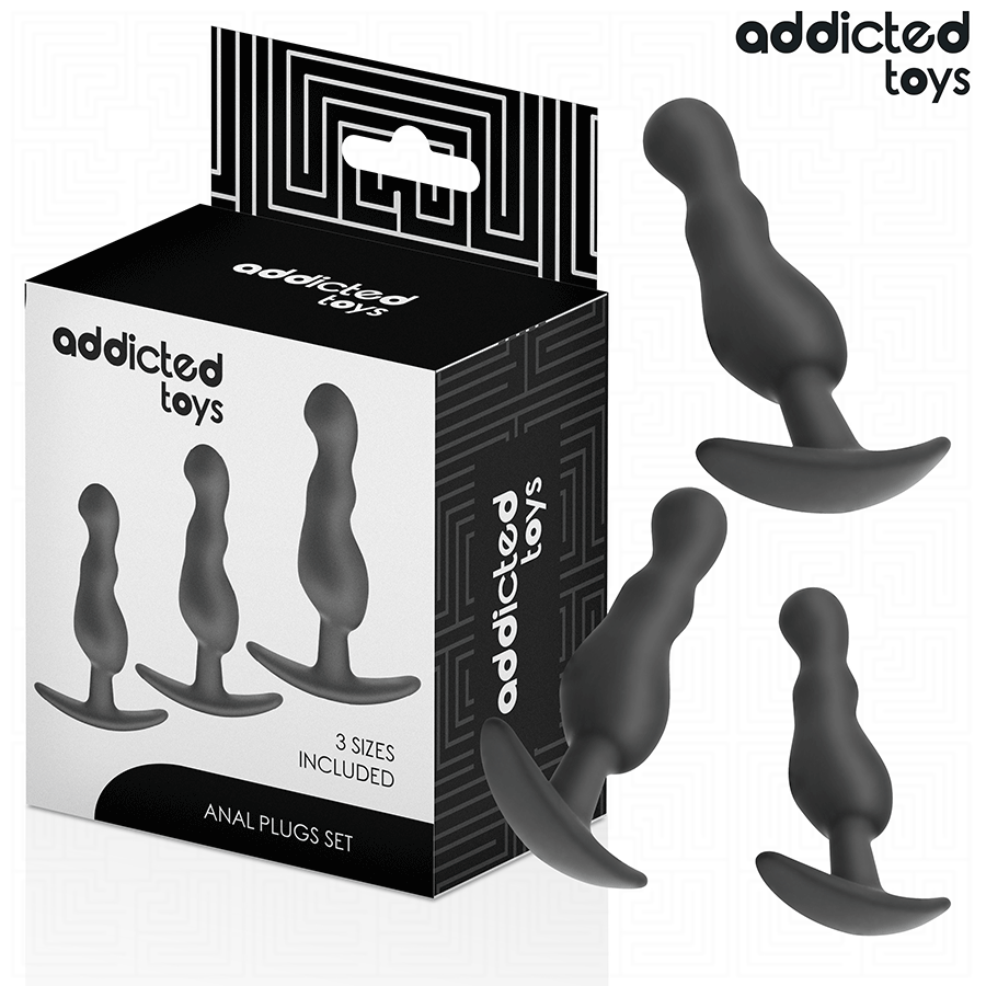 ADDICTED TOYS - LOT DE 3 PLUGS ANALS MODÈLE 1