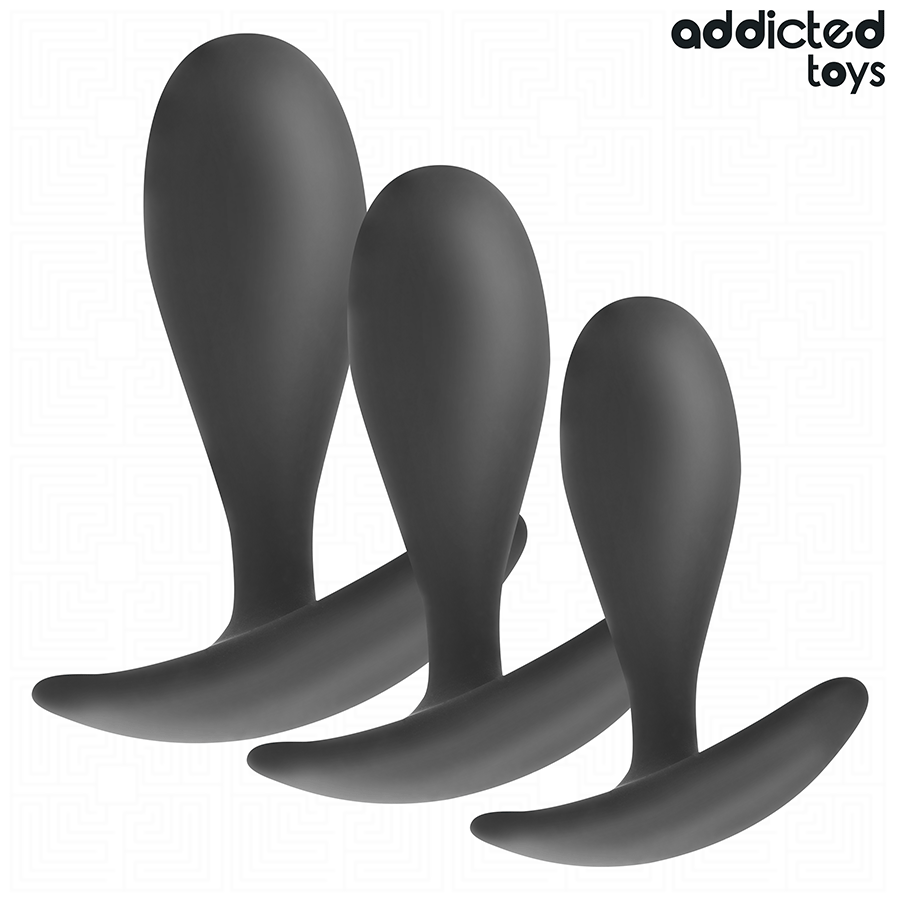 ADDICTED TOYS - 3ER-SET ANALPLUG MODELL 2