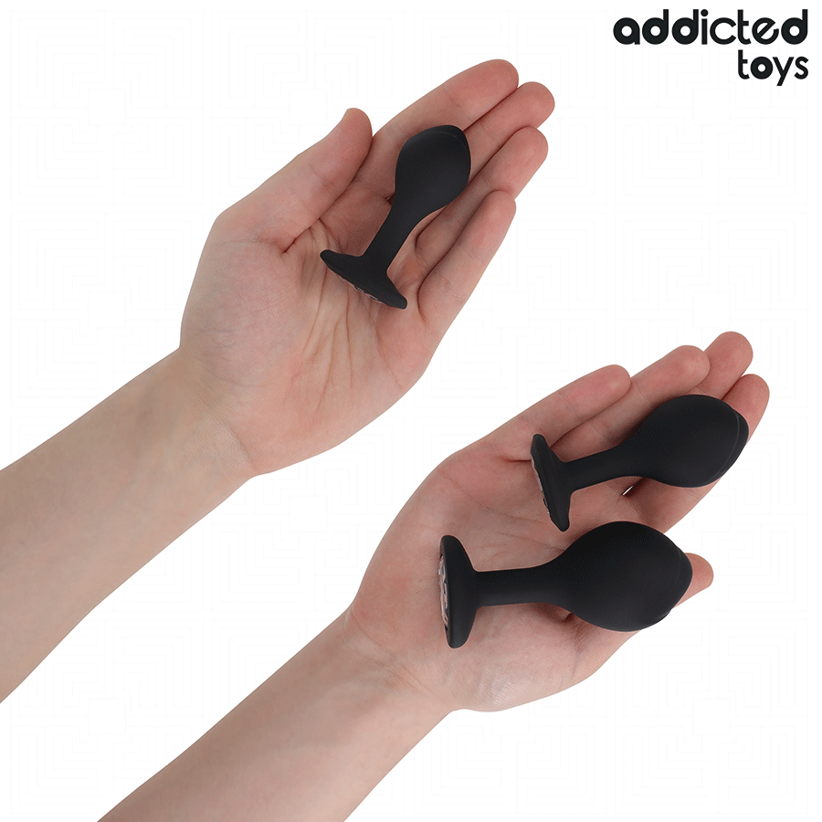 ADDICTED TOYS - COFFRET DE 3 PLUGS ANALS AVEC BIJOU