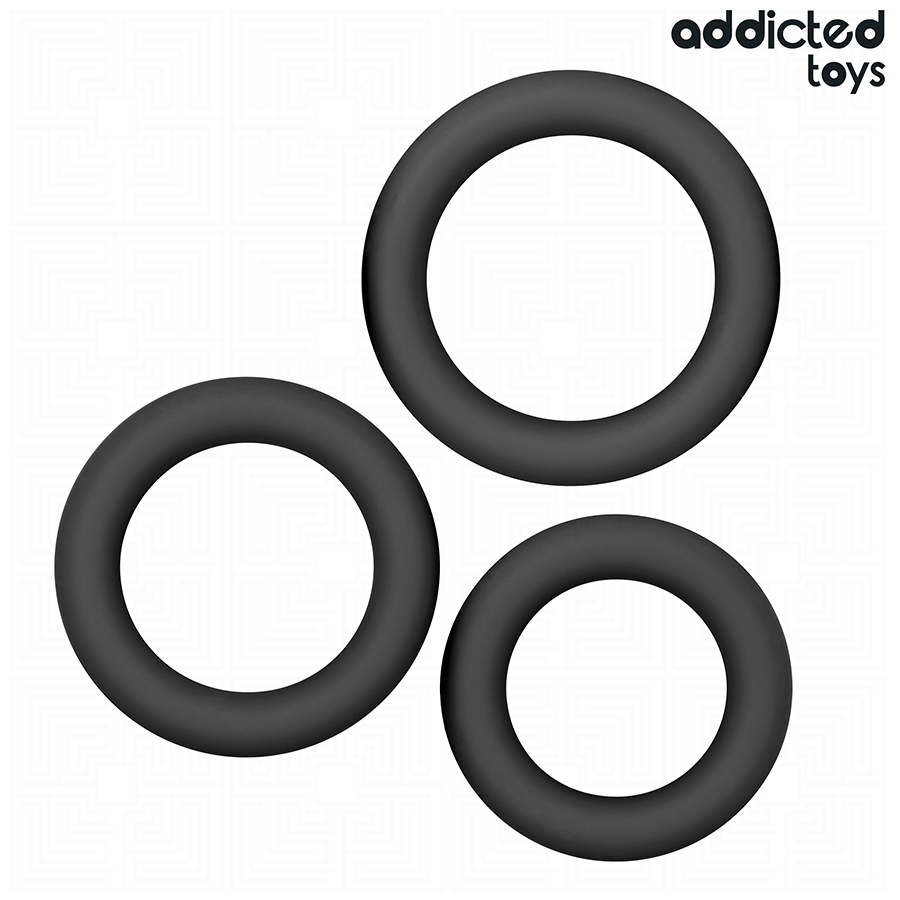 ADDICTED TOYS - LOT DE BAGUES EN SILICONE MODÈLE 1