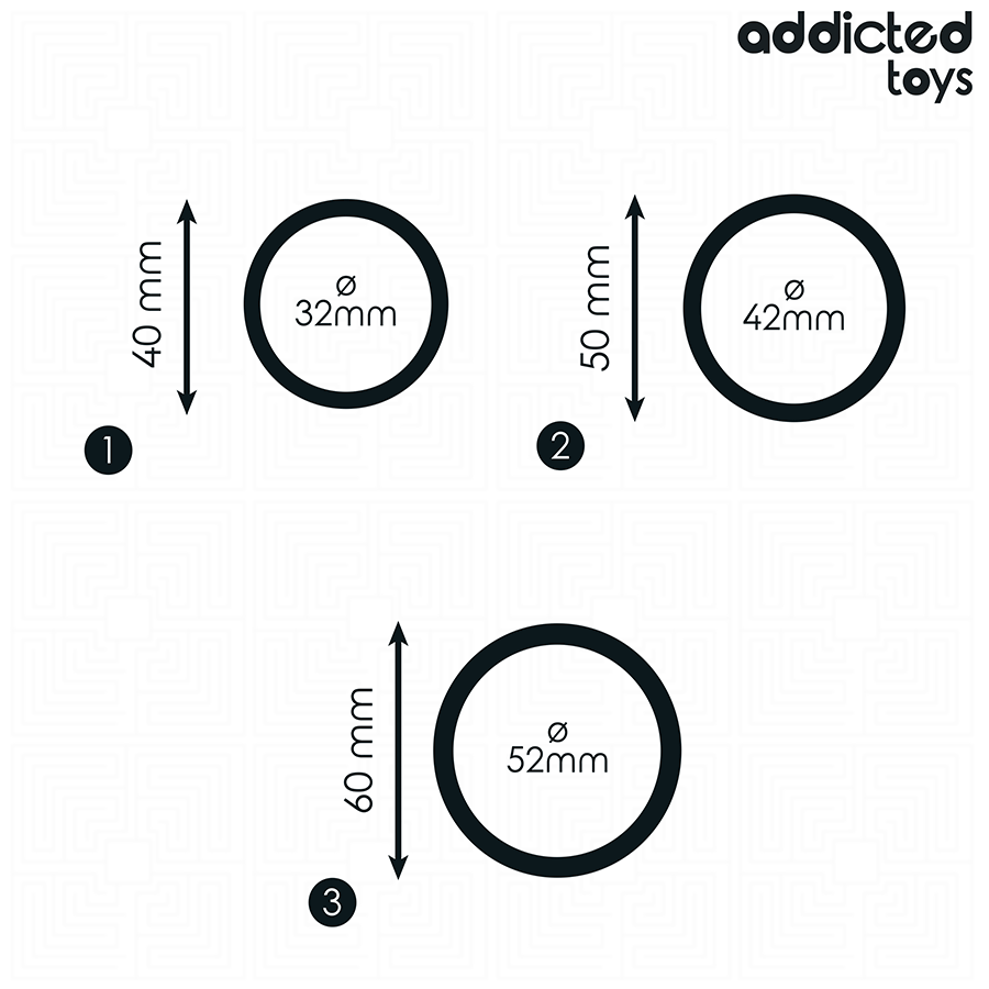 ADDICTED TOYS - SET ANNEAUX EN SILICONE MODÈLE 2