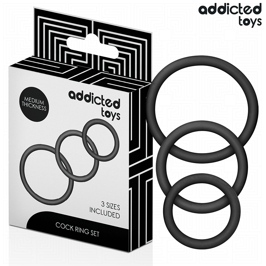 ADDICTED TOYS - SET ANNEAUX EN SILICONE MODÈLE 2