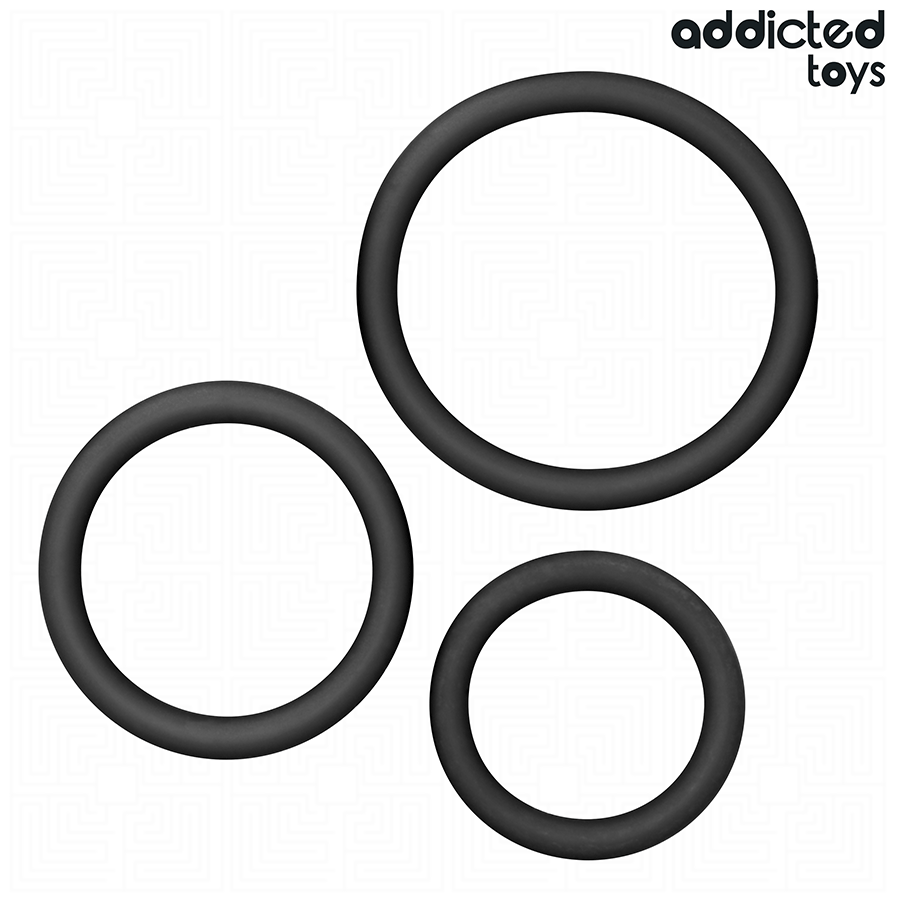 ADDICTED TOYS - SET ANNEAUX EN SILICONE MODÈLE 2