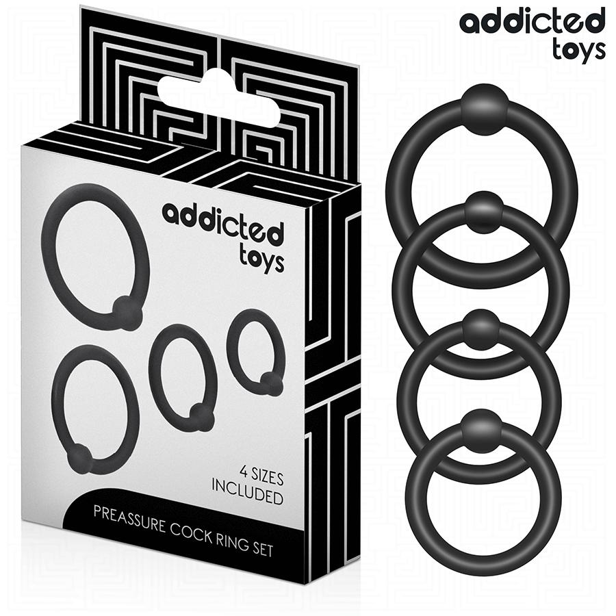 ADDICTED TOYS - ENSEMBLE D'ANNEAUX PÉNIS EN SILICONE