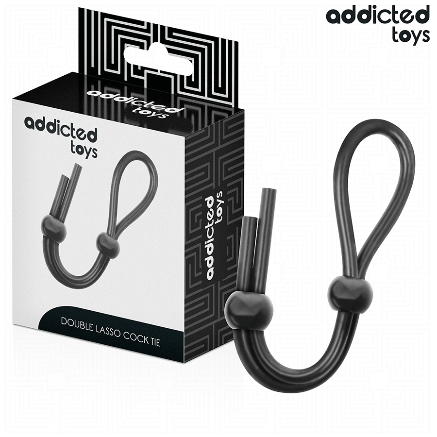 ADDICTED TOYS - CORDON EN SILICONE POUR PÉNIS À DOUBLE BOUCLE