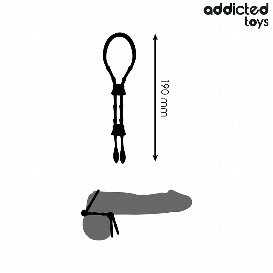 ADDICTED TOYS - ANNEAU PÉNIEN AJUSTABLE EN SILICONE