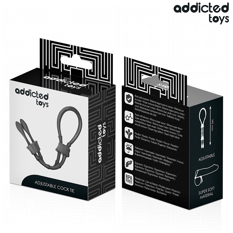 ADDICTED TOYS - ANNEAU PÉNIEN AJUSTABLE EN SILICONE