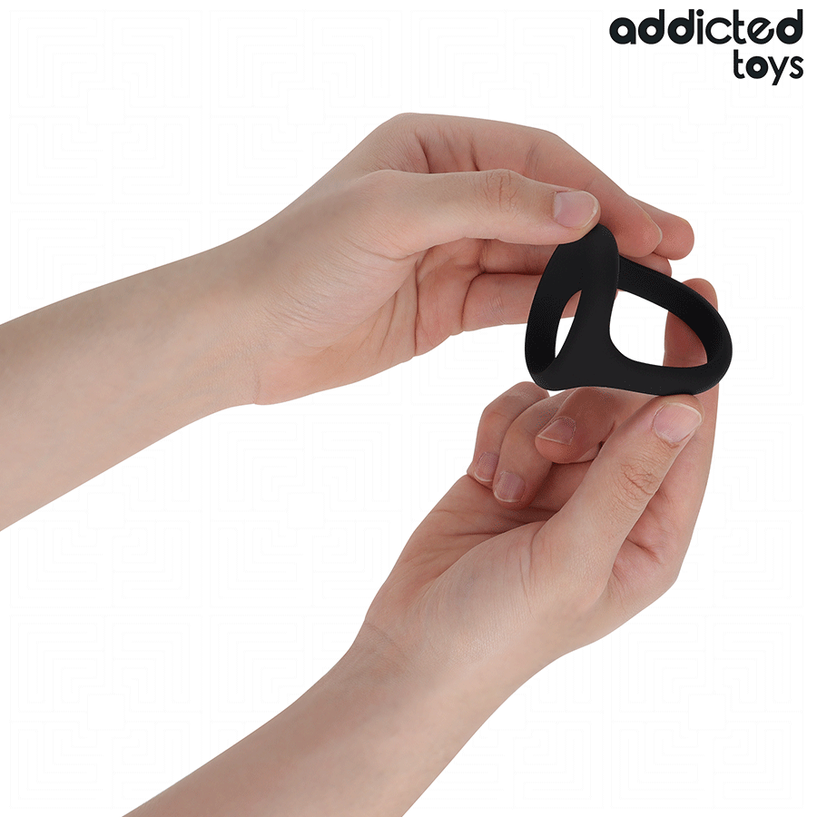 ADDICTED TOYS - TRIPLE PÉNIS RING ÉPAIS