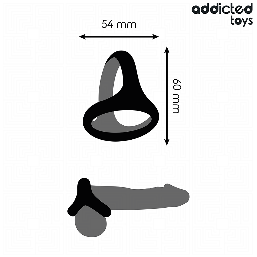 ADDICTED TOYS - TRIPLE PÉNIS RING ÉPAIS