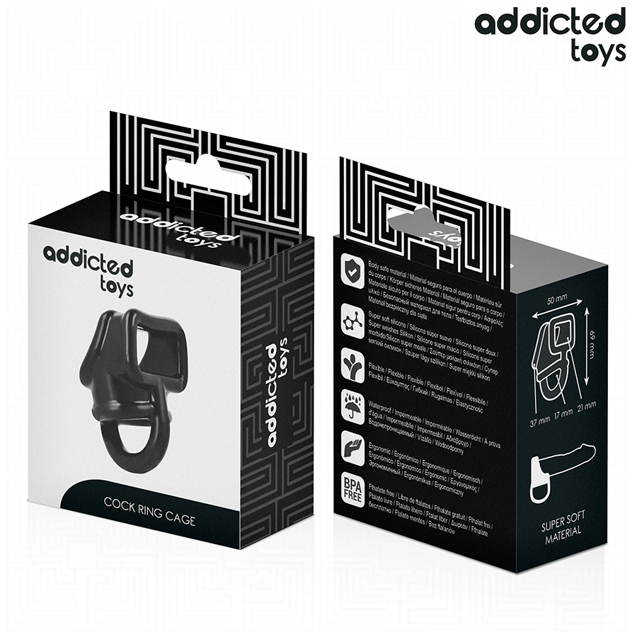 ADDICTED TOYS - ANNEAU DE CAGE À PÉNIS