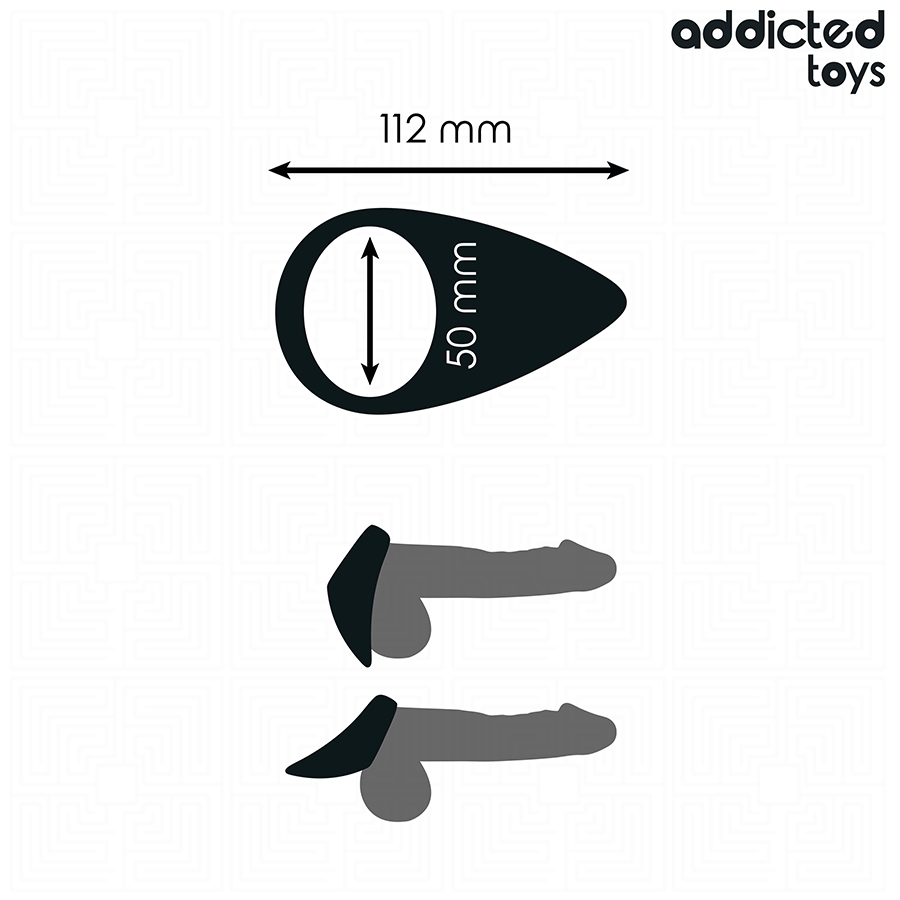 ADDICTED TOYS - ANNEAU PÉNIEN EN FORME DE LARME