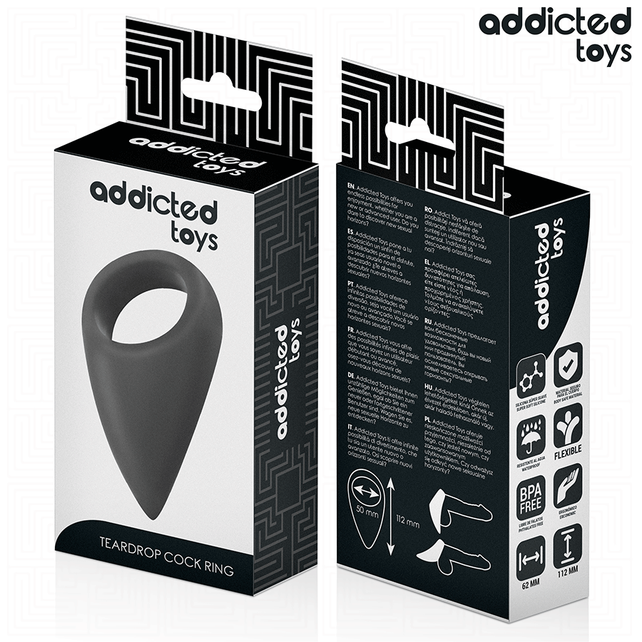 ADDICTED TOYS - ANNEAU PÉNIEN EN FORME DE LARME