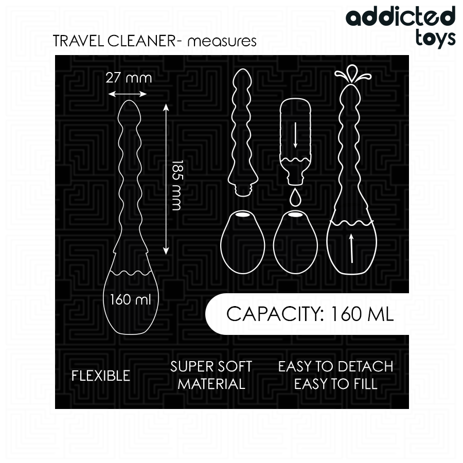 ADDICTED TOYS - NETTOYANT DE VOYAGE MODÈLE 2