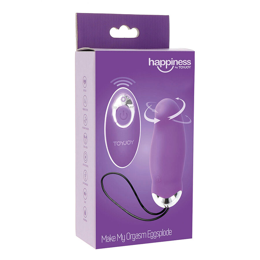 TOYJOY - HAPPINESS MY ORGASM EGGSPLODE VIBREUR LILA AVEC TÉLÉCOMMANDE