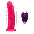 SILEXD - MODÈLE DE PÉNIS RÉALISTE 2 ROSE + TÉLÉCOMMANDE LRS 17 CM