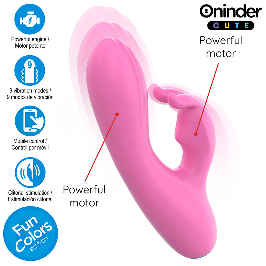 ONINDER CUTE - VIBRATEUR LAPIN D'AMOUR POINT G CLITORIS - APPLICATION MONDIALE GRATUITE