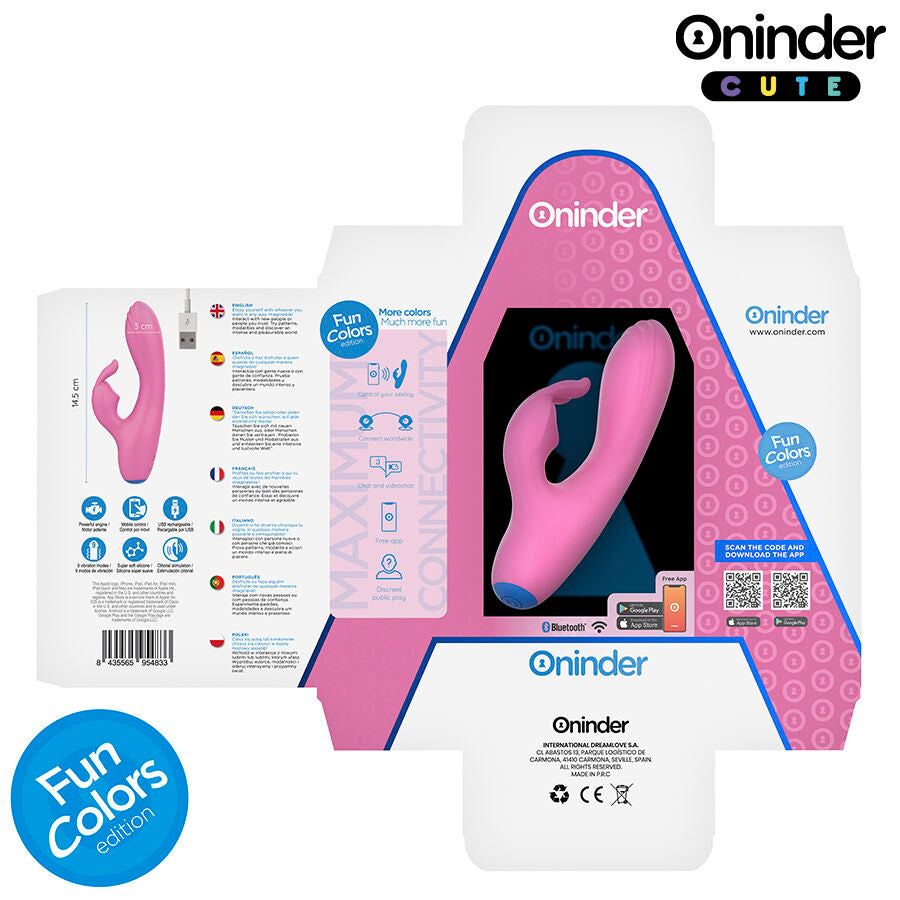 ONINDER CUTE - VIBRATEUR LAPIN D'AMOUR POINT G CLITORIS - APPLICATION MONDIALE GRATUITE