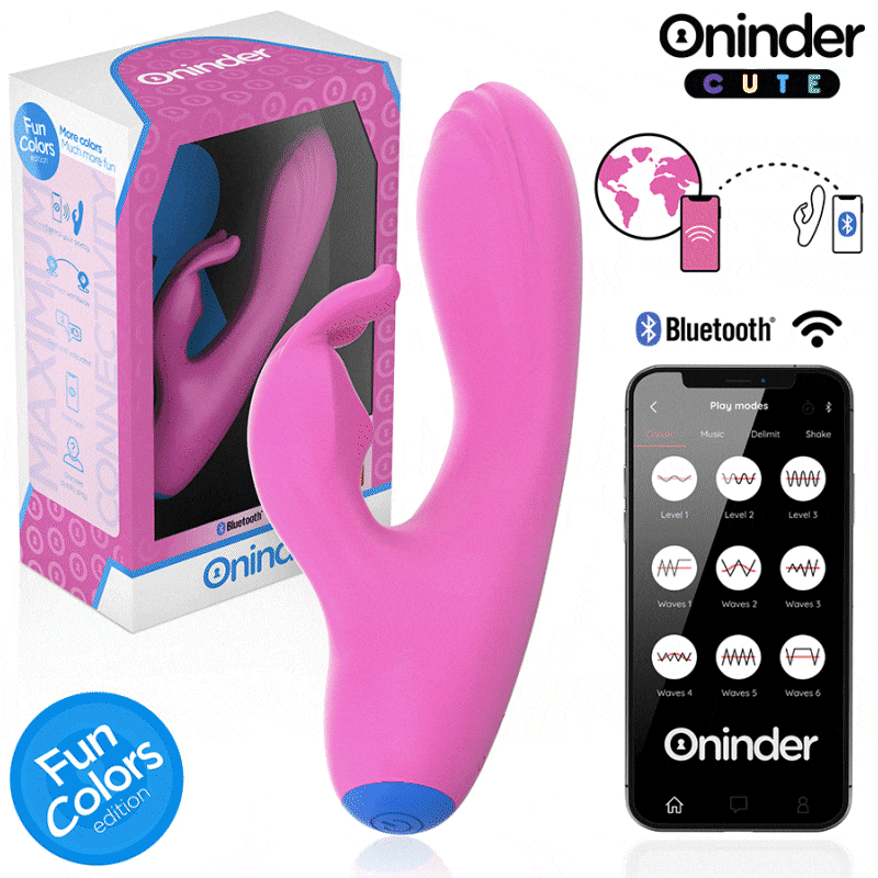 ONINDER CUTE - VIBRATEUR LAPIN D'AMOUR POINT G CLITORIS - APPLICATION MONDIALE GRATUITE