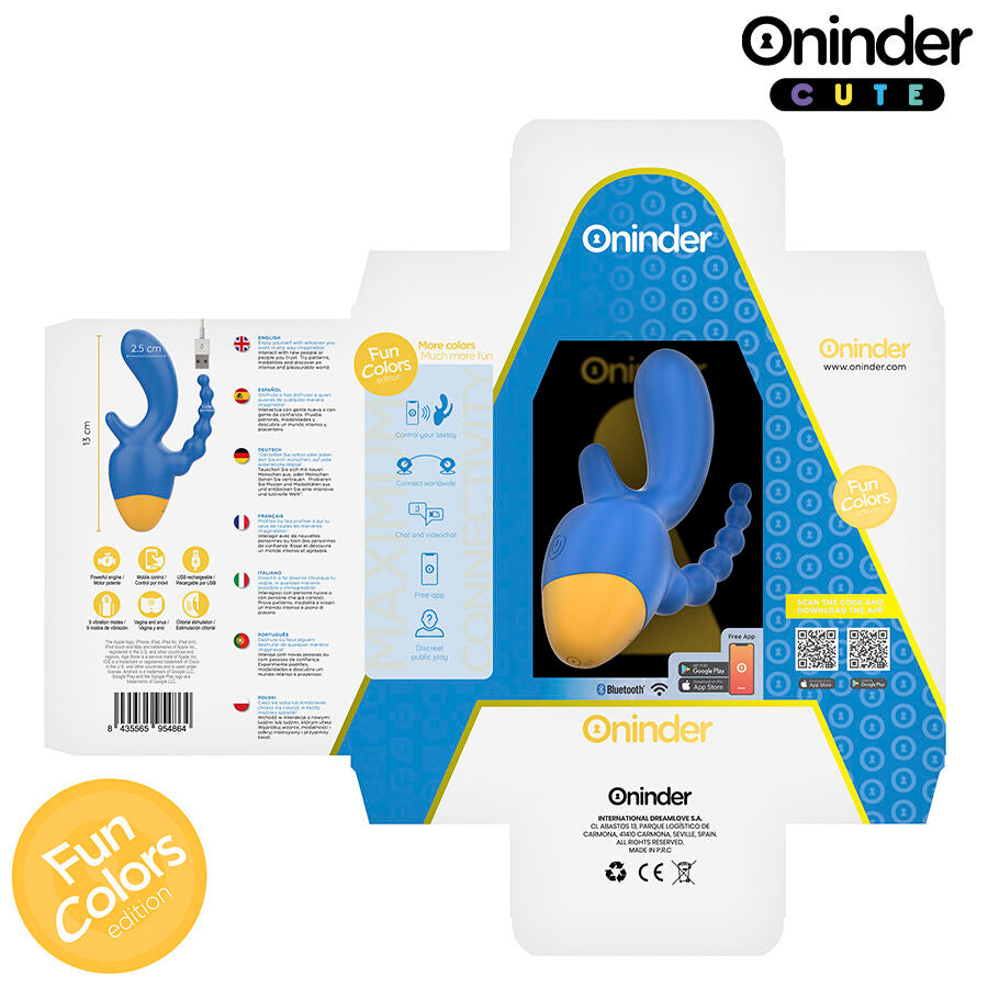 ONINDER CUTE - LOVE 3 SOME VIBRATEUR TRIPLE - APPLICATION GRATUITE DANS LE MONDE ENTIER