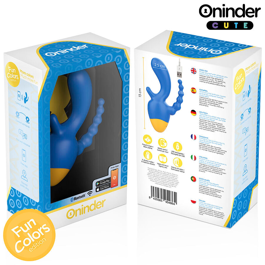 ONINDER CUTE - LOVE 3 SOME VIBRATEUR TRIPLE - APPLICATION GRATUITE DANS LE MONDE ENTIER
