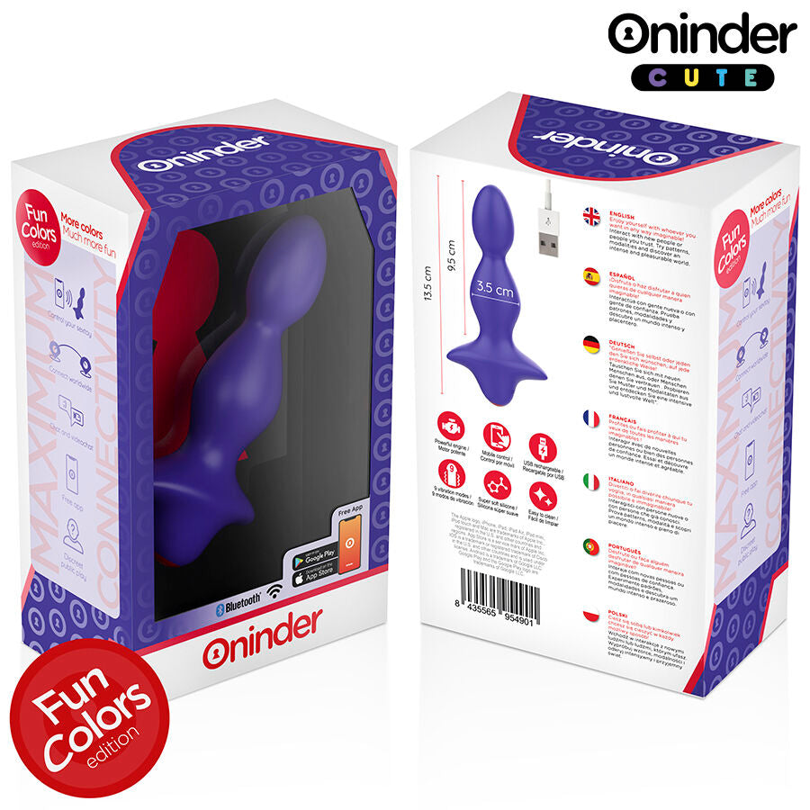 ONINDER CUTE - LOVE BUTT DILATATEUR PLUG ANAL VIBRANT - APPLICATION MONDIALE GRATUITE