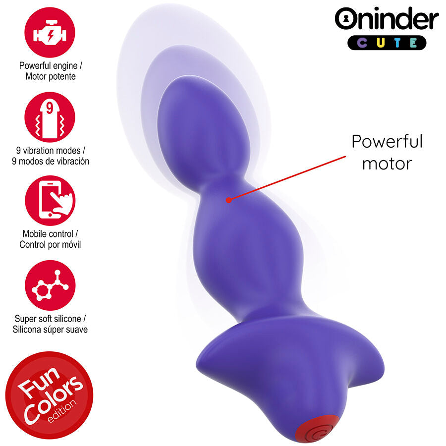 ONINDER CUTE - LOVE BUTT DILATATEUR PLUG ANAL VIBRANT - APPLICATION MONDIALE GRATUITE
