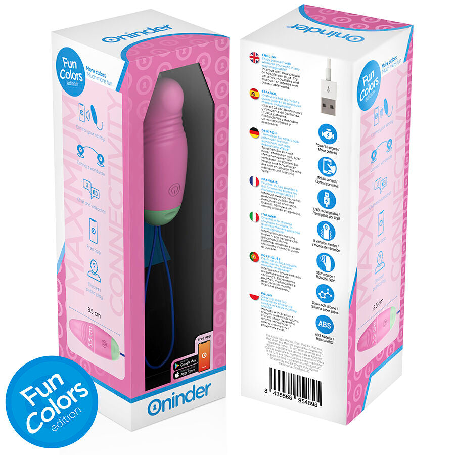 ONINDER CUTE – AMOUR ET PLAISIR : ŒUF EN SILICONE VIBRANT ET ROTATIF À 360° – APPLICATION MONDIALE GRATUITE