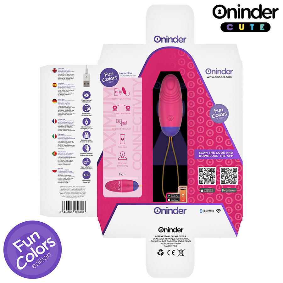 ONINDER CUTE – LIEBE, VERGNÜGEN, VIBRO-WAVE-KOPFEN MIT SILIKON-EI – KOSTENLOSE GLOBALE APP