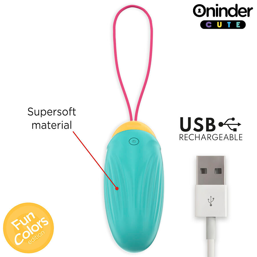 ONINDER CUTE – Œuf vibrant d’amour et de plaisir – Joyaux rotatifs en silicone – Application mondiale gratuite