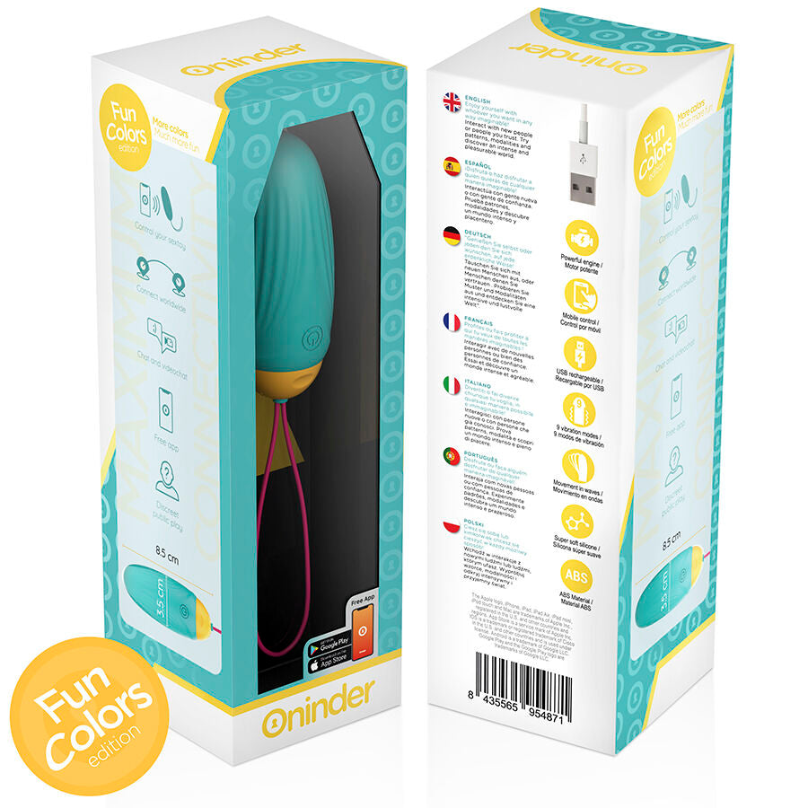 ONINDER CUTE – Œuf vibrant d’amour et de plaisir – Joyaux rotatifs en silicone – Application mondiale gratuite