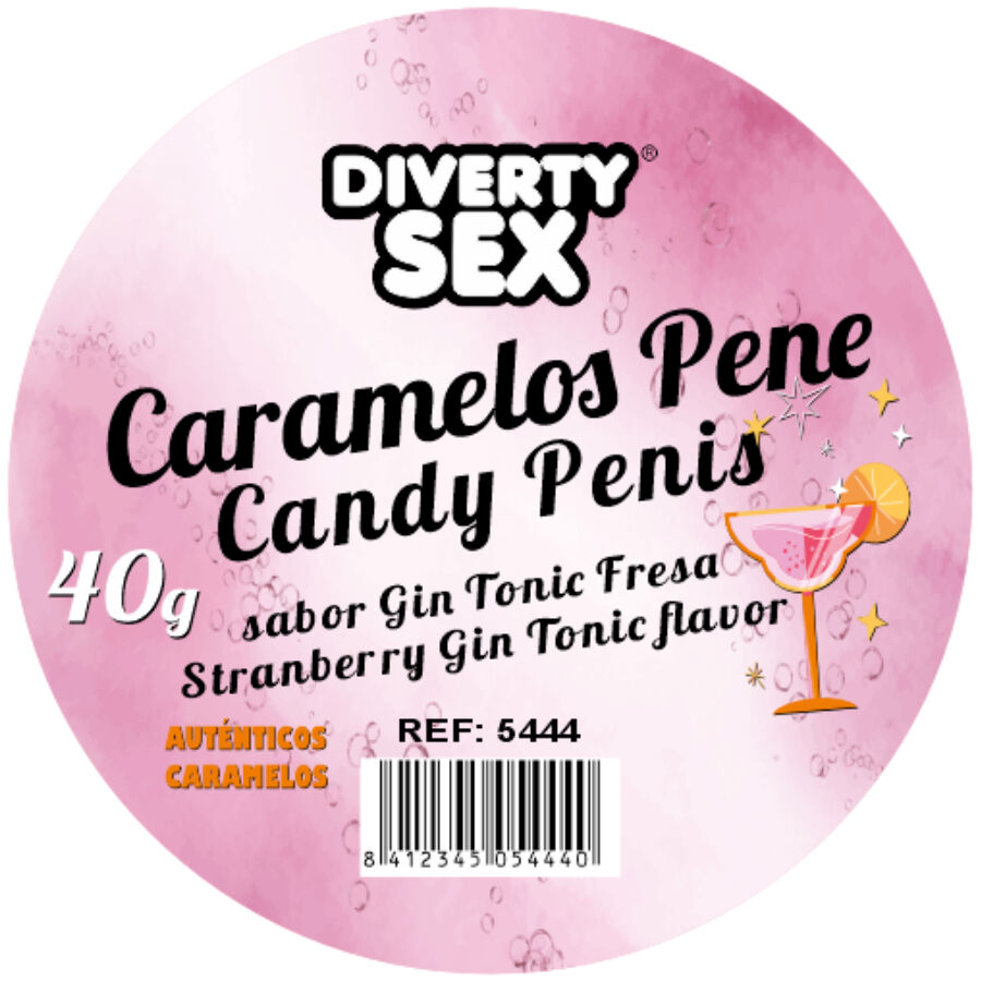 DIABLO PICANTE – 20 bonbons pénis goût gin tonic