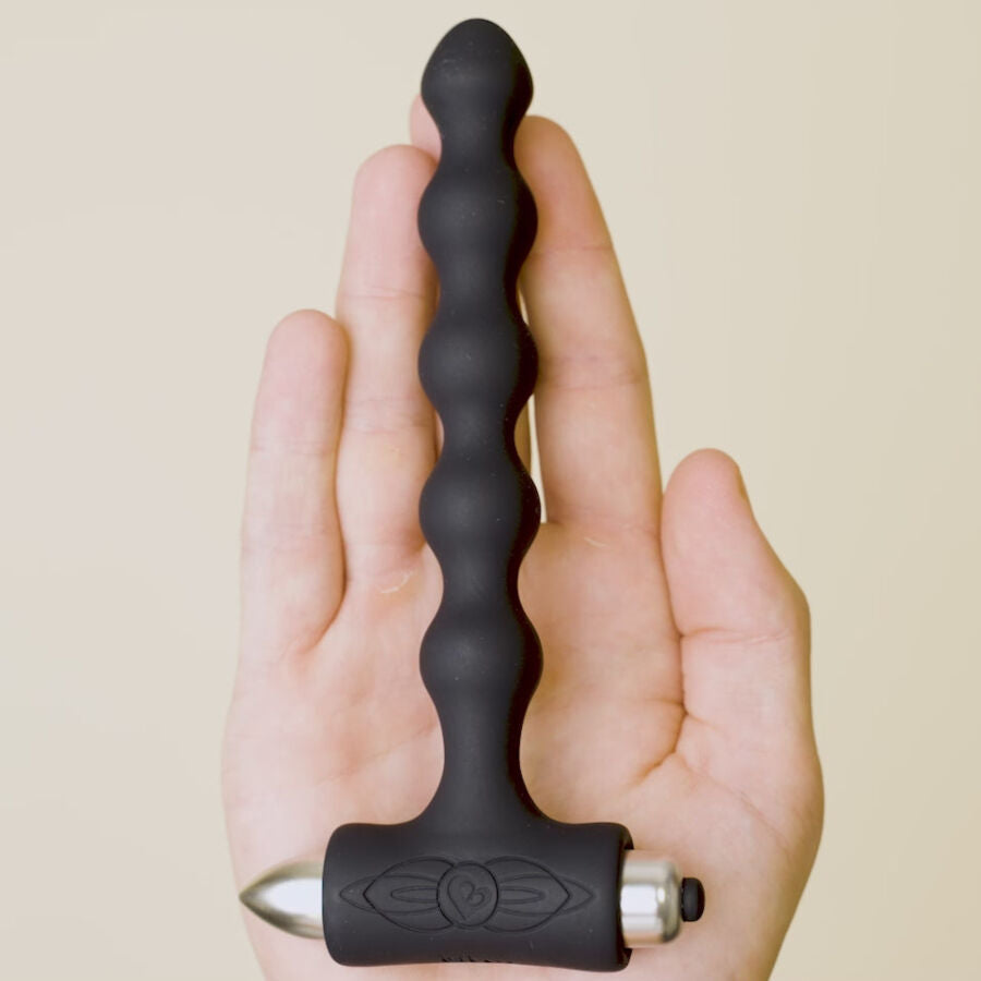 ROCKS-OFF - VIBREUR PLUG ANAL PERLES PETITES SENSATIONS NOIR