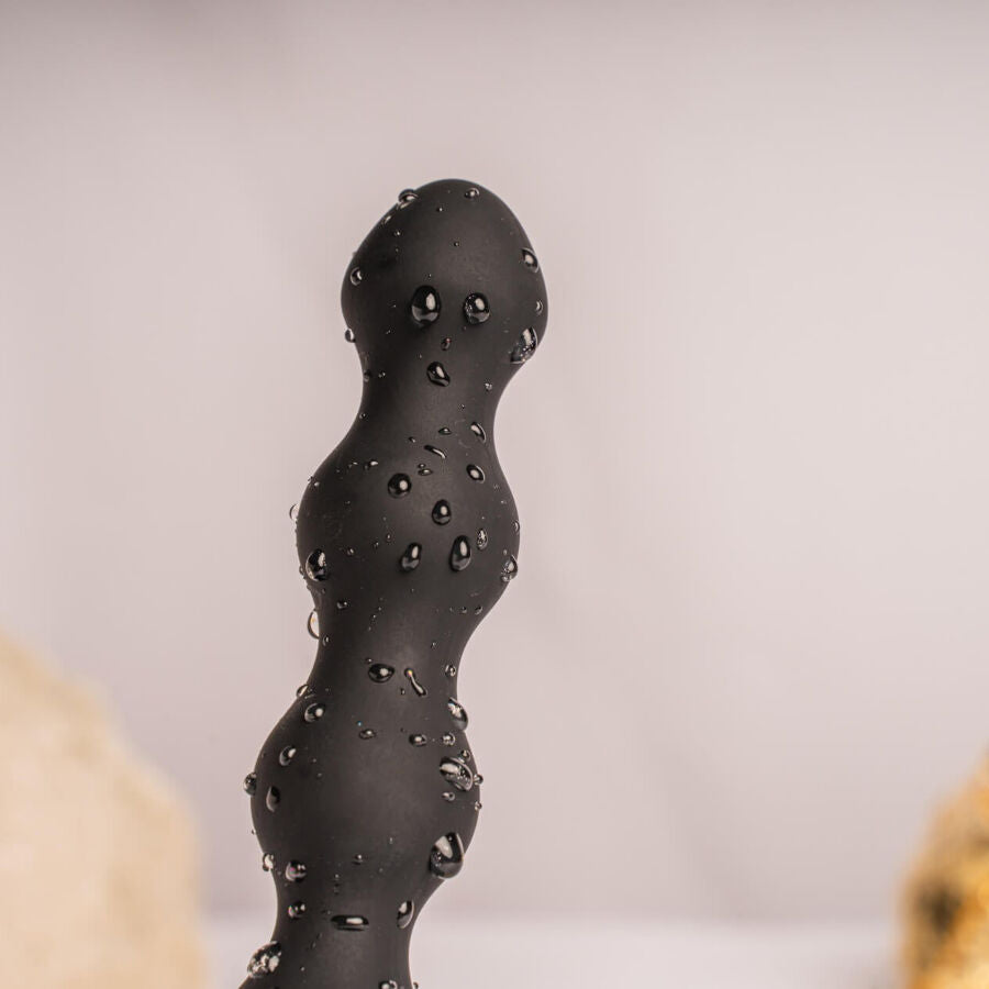 ROCKS-OFF - VIBREUR PLUG ANAL PERLES PETITES SENSATIONS NOIR