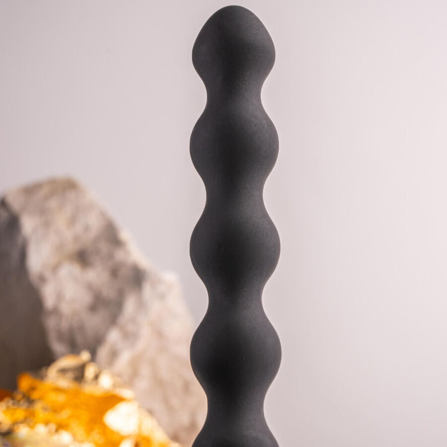 ROCKS-OFF - VIBREUR PLUG ANAL PERLES PETITES SENSATIONS NOIR