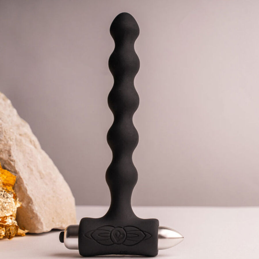 ROCKS-OFF - VIBREUR PLUG ANAL PERLES PETITES SENSATIONS NOIR
